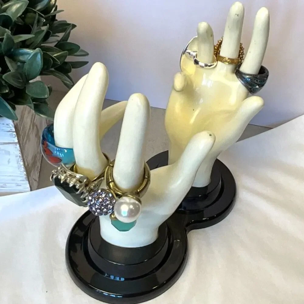 Double Mannequin Hand Display Vintage 1990's E&B Giftware great display piece